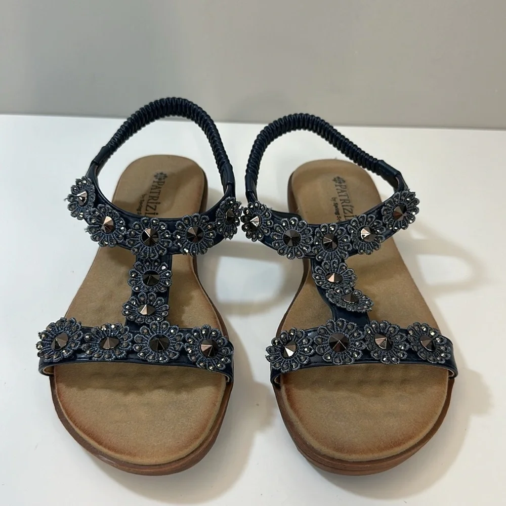 Patrizia by Spring Step Talitha Blue Sandals Size 37(6.5-7)
